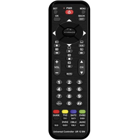 Vivanco universaalpult 12in1, must (34875)
