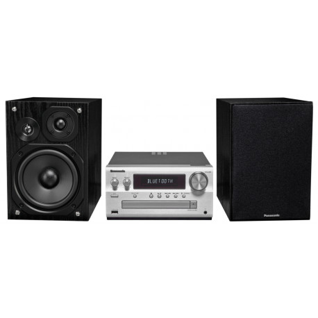 Panasonic hi-fi system SC-PMX84EG-S, silver - Radio-CD-cassette players ...