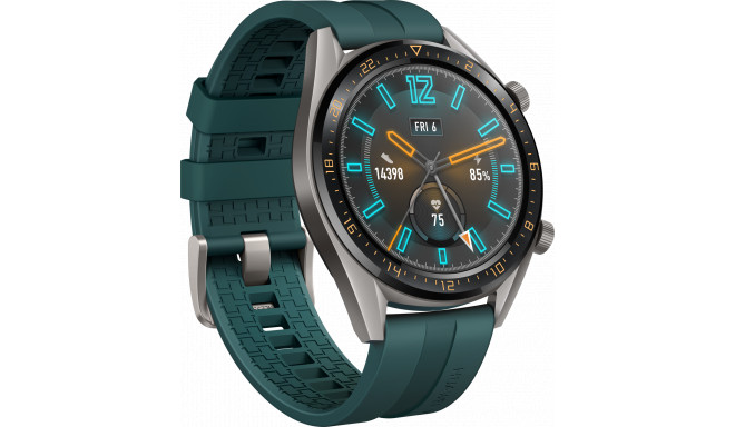Huawei Watch GT, titanium pelēks/zaļš