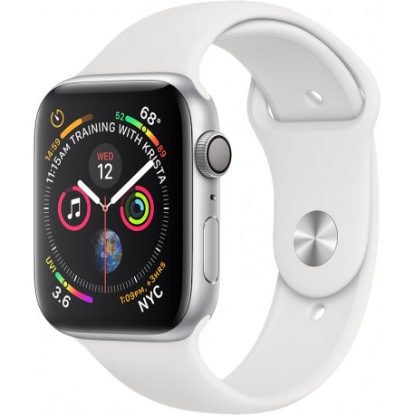 Apple Watch 4 GPS 44мм Sport Band, белый