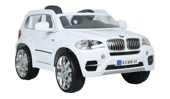 BMW X5 SUV, 12V, valge