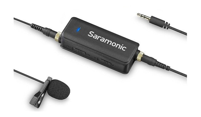 Saramonic mikrofons + adapteris LavMic