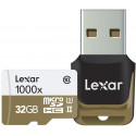 Lexar memory card microSDHC 32GB Pro 1000x V60 + memory card reader