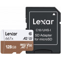 Lexar mälukaart microSDXC 128GB Pro 667x U3 V30 + adapter