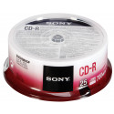 1x25 Sony CD-R 80 / 700MB 48x Speed, Cakebox