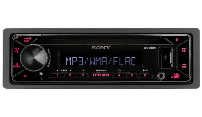 Sony automakk CDX-G1300U, punane