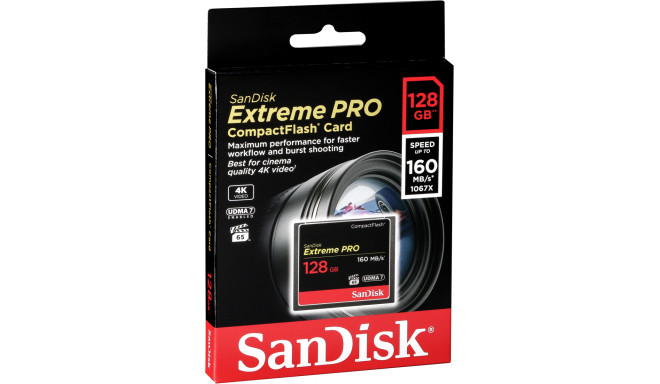 SanDisk mälukaart CF 128GB Extreme Pro 160MB/s (SDCFXPS-128G-X46)