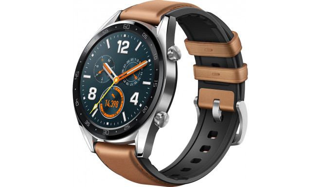 Huawei Watch GT, серебристый/коричневый