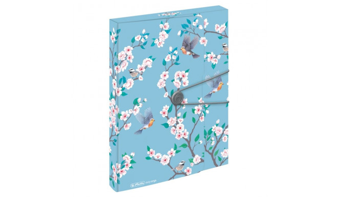 Herlitz kummiga kaaned A4 pl. 4cm  Ladylike Birds