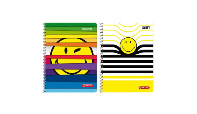 Herlitz spiraalkaustik A4/80 ruuduline, Smiley