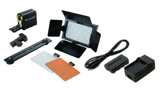 Falcon Eyes LED Lamp Set Dimmable DV-96V-K2 incl. Battery