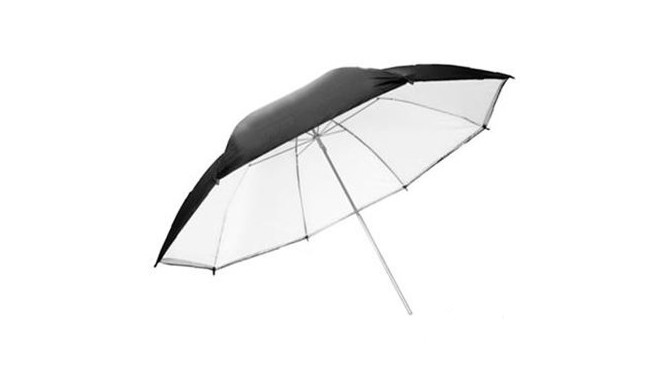 Falcon Eyes Jumbo Umbrella URN-T86TSB1 Transparent White + Silver/Black Cover 216 cm