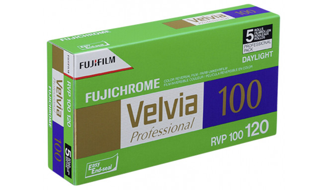Fujifilm film Velvia 100 120 5tk