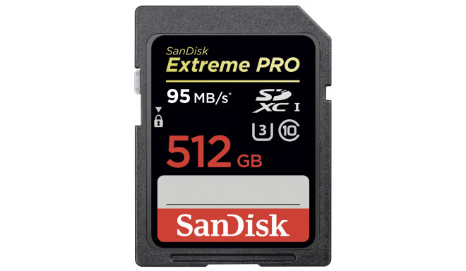 SanDisk memory card SDXC 512GB Extreme Pro 95MB/s (SDSDXPA-512G-G46)