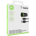 Belkin Car Charger 2,1 A incl. 1,8 m USB-C Cable F7U002bt06-BLK