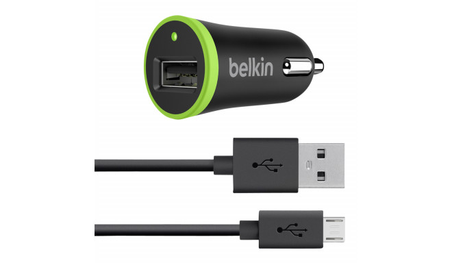 Belkin Car Charger 2,4 A incl. 1,2m Micro-USB    F8M887bt04-BLK