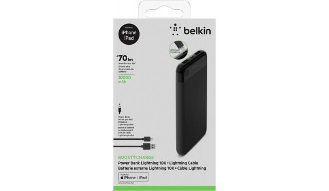 Belkin power bank Boost Charge 10K Lightning, black