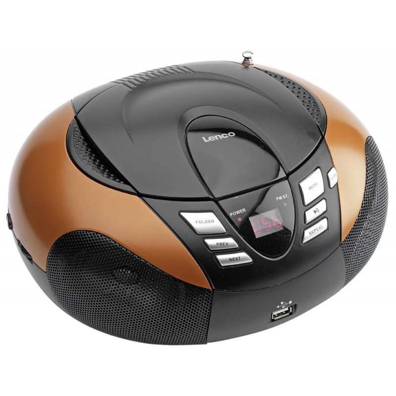 Lenco SCD-37 Radio portable FM/CD/mp3 USB Orange 