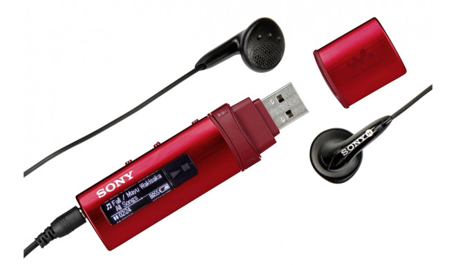 Sony mp3-mängija NWZ-B183FR 4GB, punane