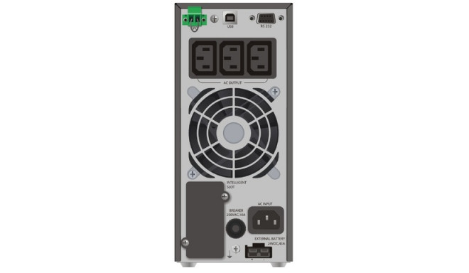 UPS POWERWALKER VFI 1000 TGS ON-LINE 1000VA TGS 3X IEC C13 OUTLETS USB-B RS-232 LCD TOWER EPO NO BAT