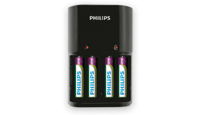 Philips universaal charger AA/AAA+4xAAA 800mAh 