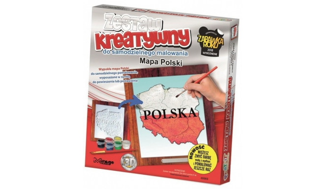 POLAND – 3D PAINTING – POLISH MAP