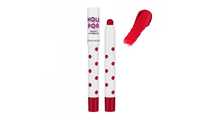 Holika Holika Матовая помада-карандаш для губ Holi Pop Velvet Lip Pencil RD01 Apple