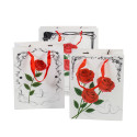 Gift bag ROSE 32x26x12cm, rose, mix 3 designs