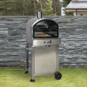 Pizza owen CARLO 80x68x143cm, gas fired, stainless steel housing, output 4,68KW