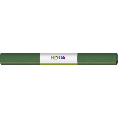 Krepp- paber 50x250cm 32g dark green, Heyda, Brunnen