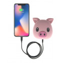 MojiPower Piggie Power Bank 1A / USB / 5200 mAh Pink