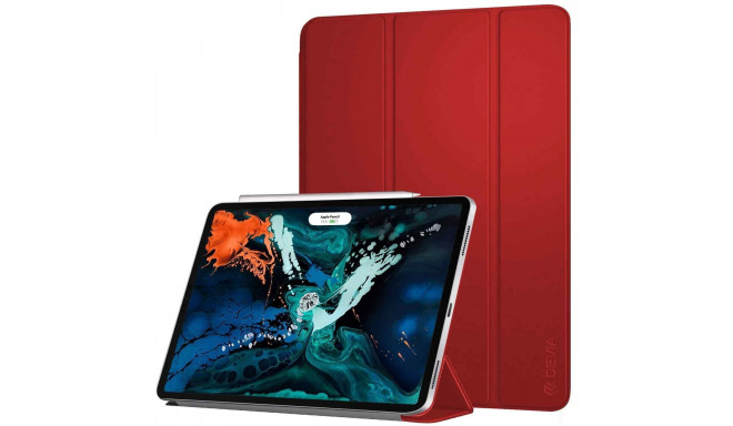 Devia Leather V2 Case Чехол для Планшета С Кармашком для Стилуса Apple iPad Pro 12.9" (2018) Красный