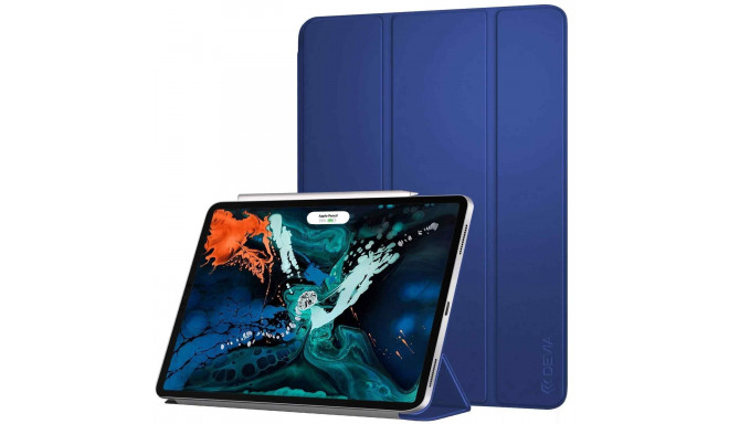 Devia Leather V2 Case Чехол для Планшета С Кармашком для Стилуса Apple iPad Pro 12.9" (2018) Синий
