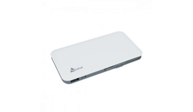 Acura Power Bank 9000 mAh Портативный аккумулятор 5V 2.1A + Micro USB Кабель Белый