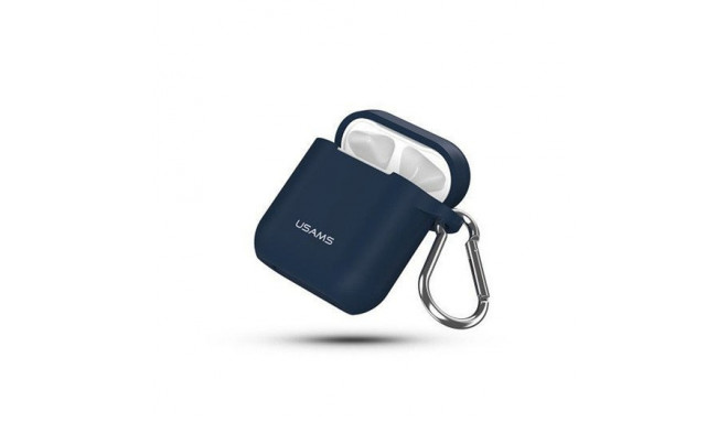 Usams earphone box Apple Airpods (MMEF2ZM/A) + Anti-Lost Strap, blue
