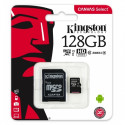 Mälukaart microSD 128GB, Class 10, UHS-I, R80/W10, Canvas Select, Kingston