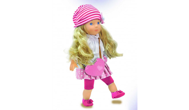 BAMBOLINA doll Miss Anna in pink dress with 50 words in EE version, BD1363PINK-EE