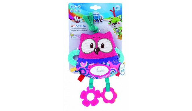 CANPOL BABIES Soft Activity Toy Forest Friends, 68/042 pink owl