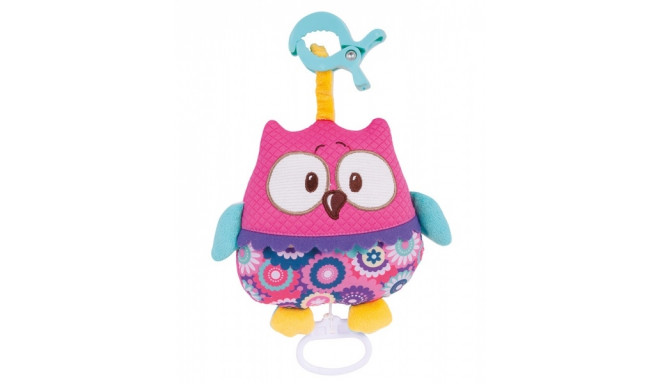 CANPOL BABIES Soft Musical Toy Forest Friends, 68/048 pink owl