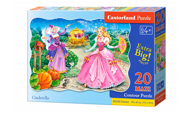 CASTORLAND puzzle Cinderella, 20 el. Maxi C-02313