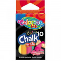 COLORINO KIDS coloured dustless chalk (10 pcs), 33152PTR