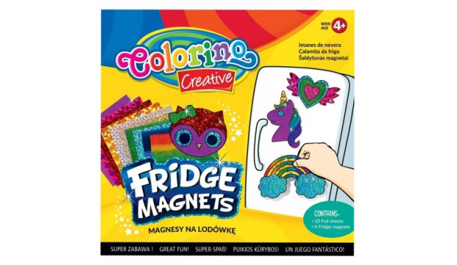 COLORINO CREATIVE Fridge Magnets Mix Shapes 12 pcs display box, 91411PTR