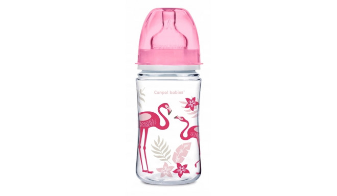 CANPOL BABIES EasyStart ar platu atvērumu pudelīte Jungle, 240 ml, 35/227_cor