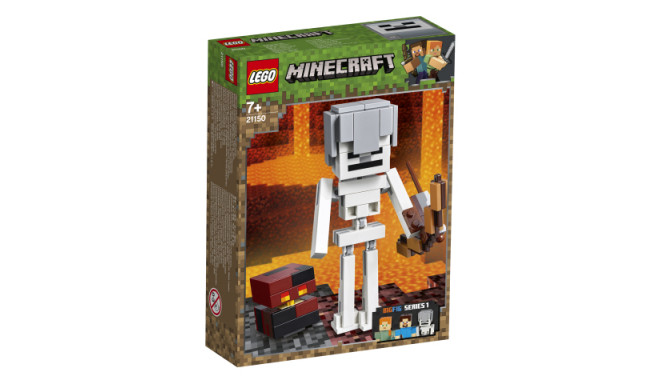 LEGO Minecraft mänguklotsid BigFig Skeleton magmakuubikuga (21150)