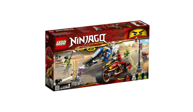 70667 LEGO® NINJAGO® Kai's Blade Cycle & Zane's Snowmobile