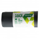 Prügikotid Sortex 160L, 75x115cm, LDPE 50mic, 10 tk, must