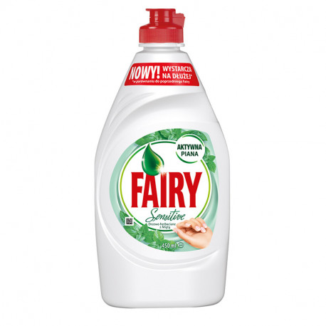Nõudepesuvahend FAIRY, Sensitive Tea Tree & Mint 450ml (2 tk)