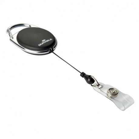 Jojo mehhanism Durable Reel Style , ovaalne, metallklambriga must