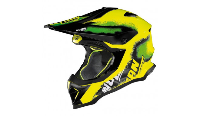 Motocross Helmet Nolan N53 Lazy Boy LED Yellow