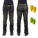 Women’s Moto Jeans W-TEC C-2011 Black